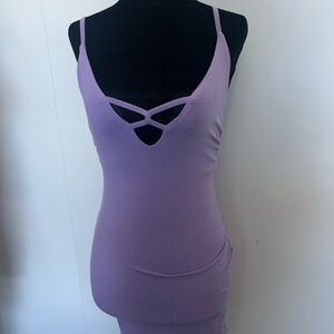 Purple Strappy Dress
